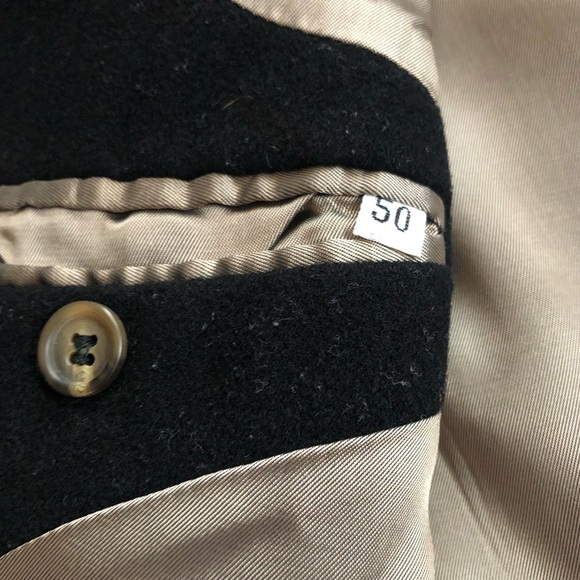 Men's Manuel Ritz Pipo Wool/Cashmere Black Single Breasted Blazer. Size 50 - Picture 13 of 16